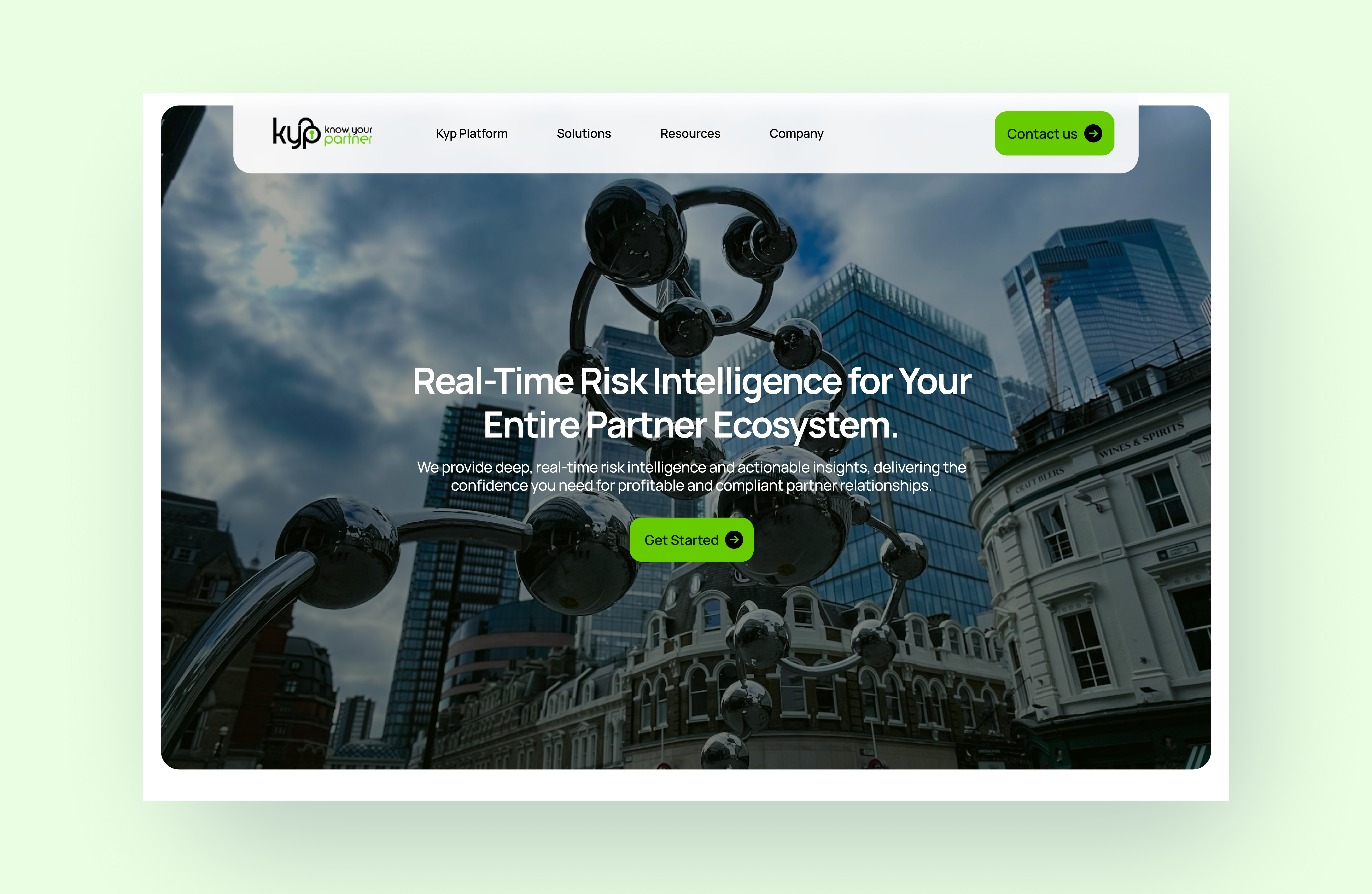 RSA Risk Management platform landing page